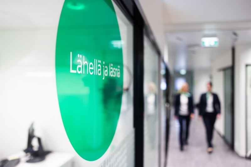 Käytäväkuva konttorilta